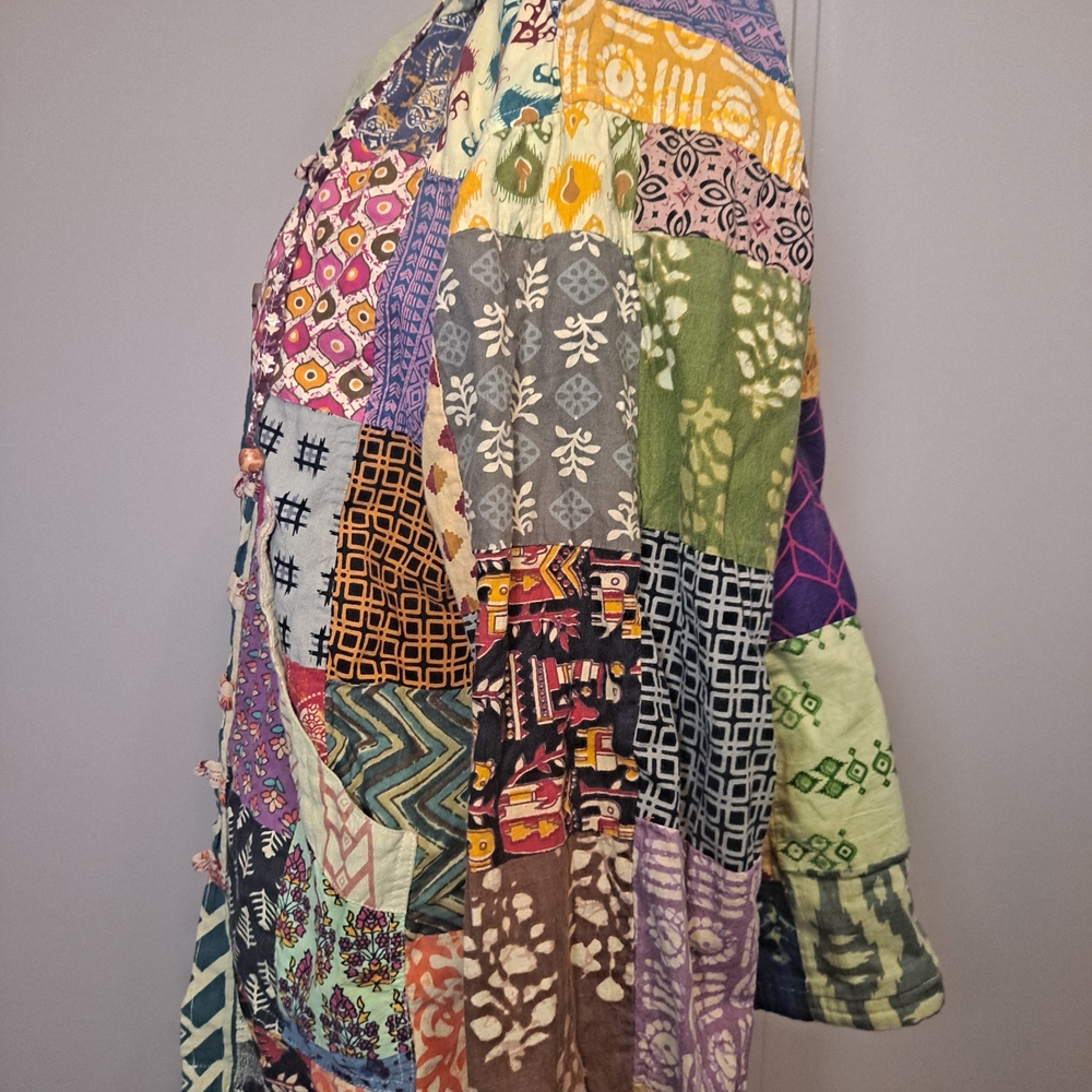 Patchwork Hooded Jacket - image 6